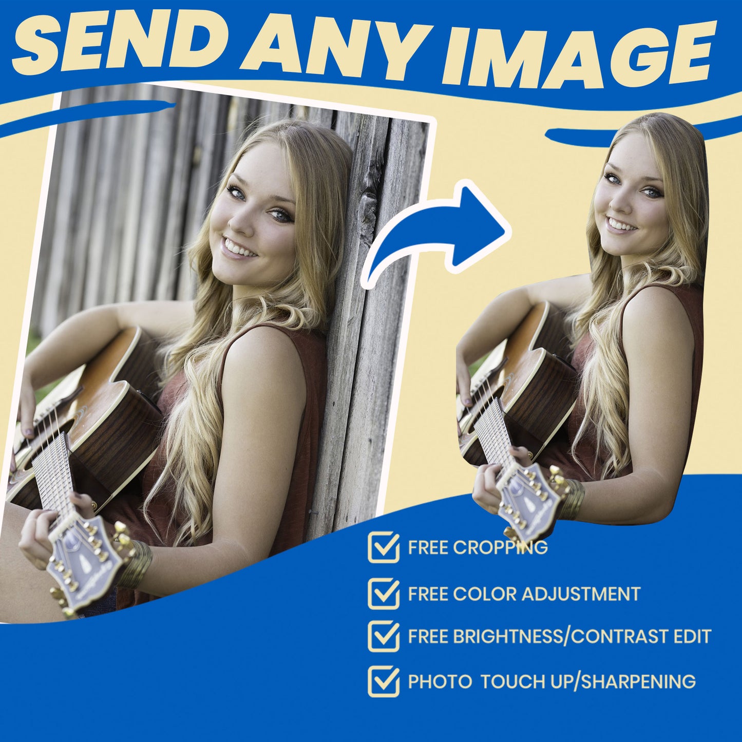 custom vintage bootleg rap band tee with photos and text image cropping services are free