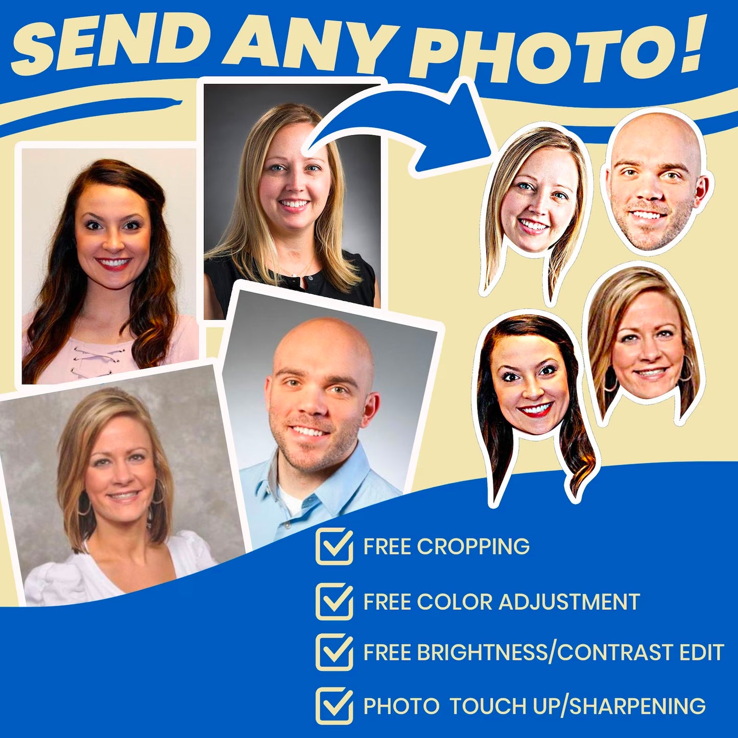 admin assistant gifts personalized socks with faces free image cropping service provided by us