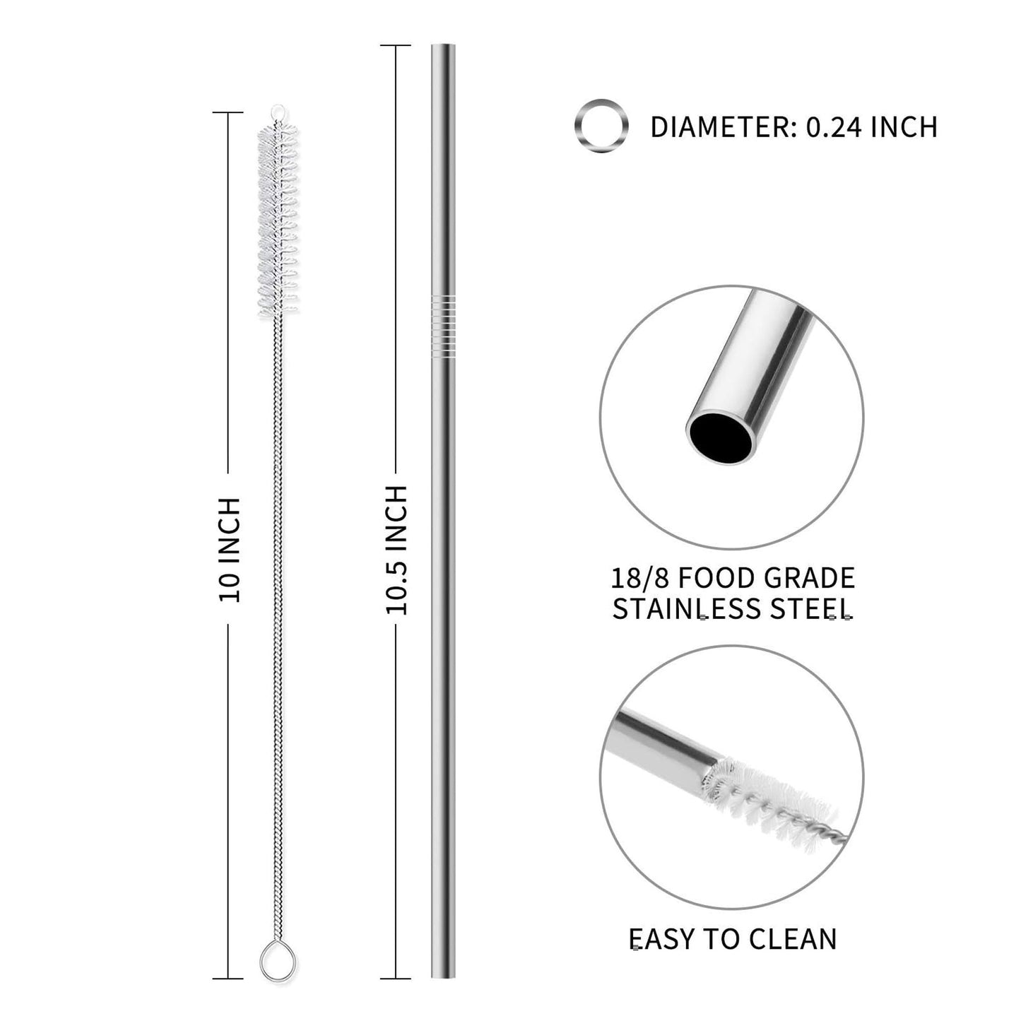 custom christmas holiday gift tumbler straw and brush