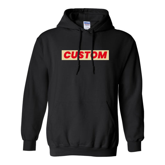 custom printed hoodies near me los angeles economical fast turnaround in black front