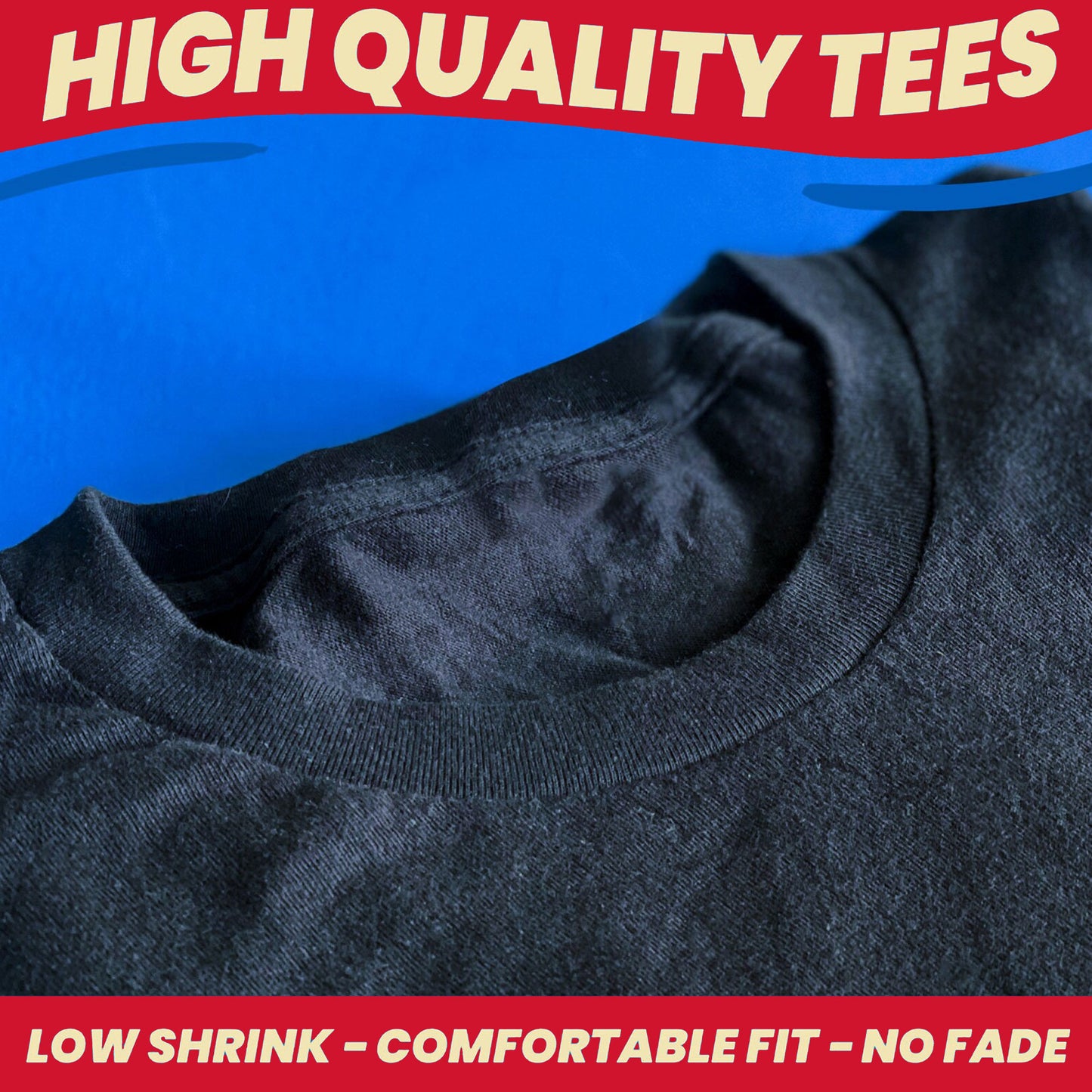 custom t-shirts with your design, photo, logo with no minimums. Ships next day