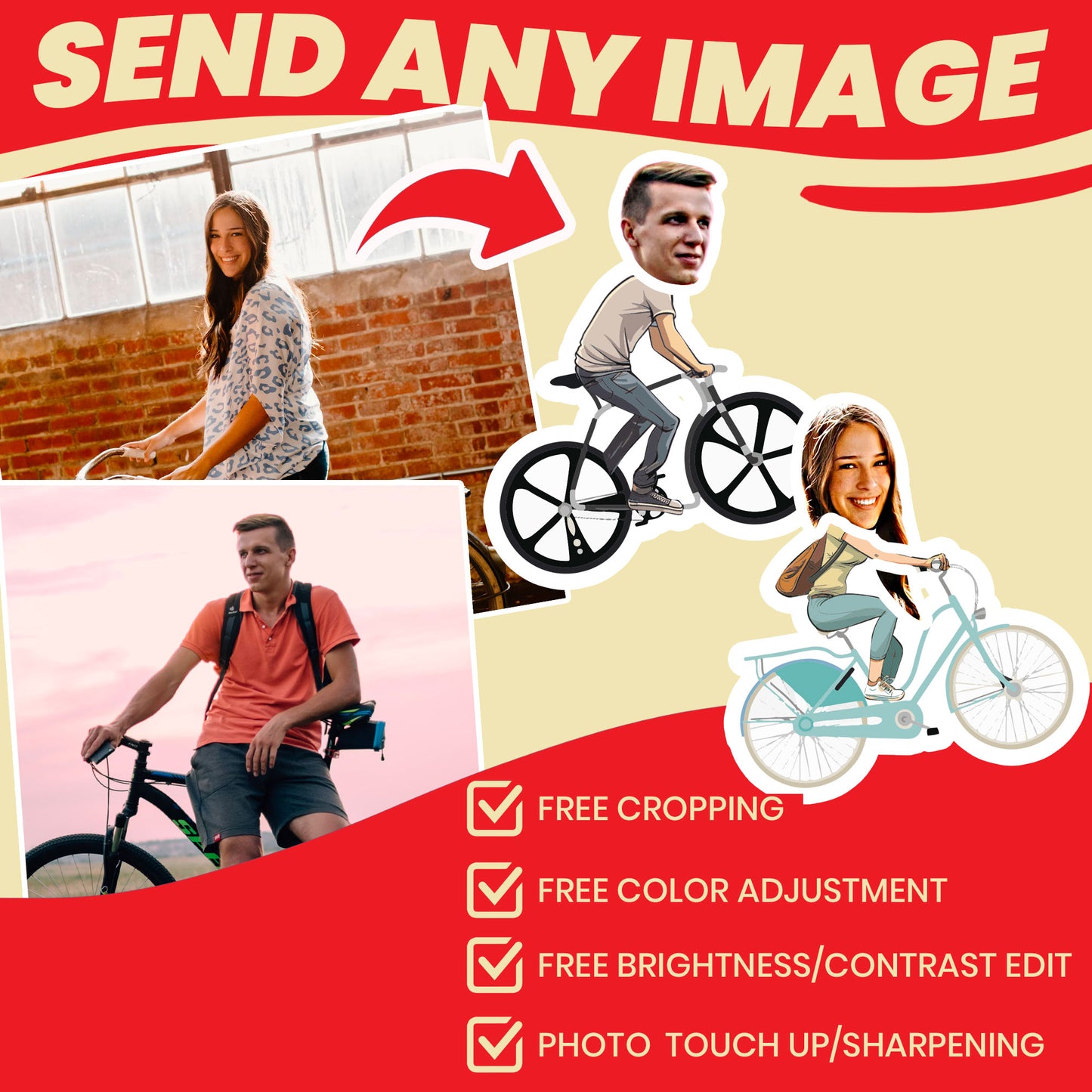 gifts for cyclist and bicycle lovers photo cropping is provided by us and free