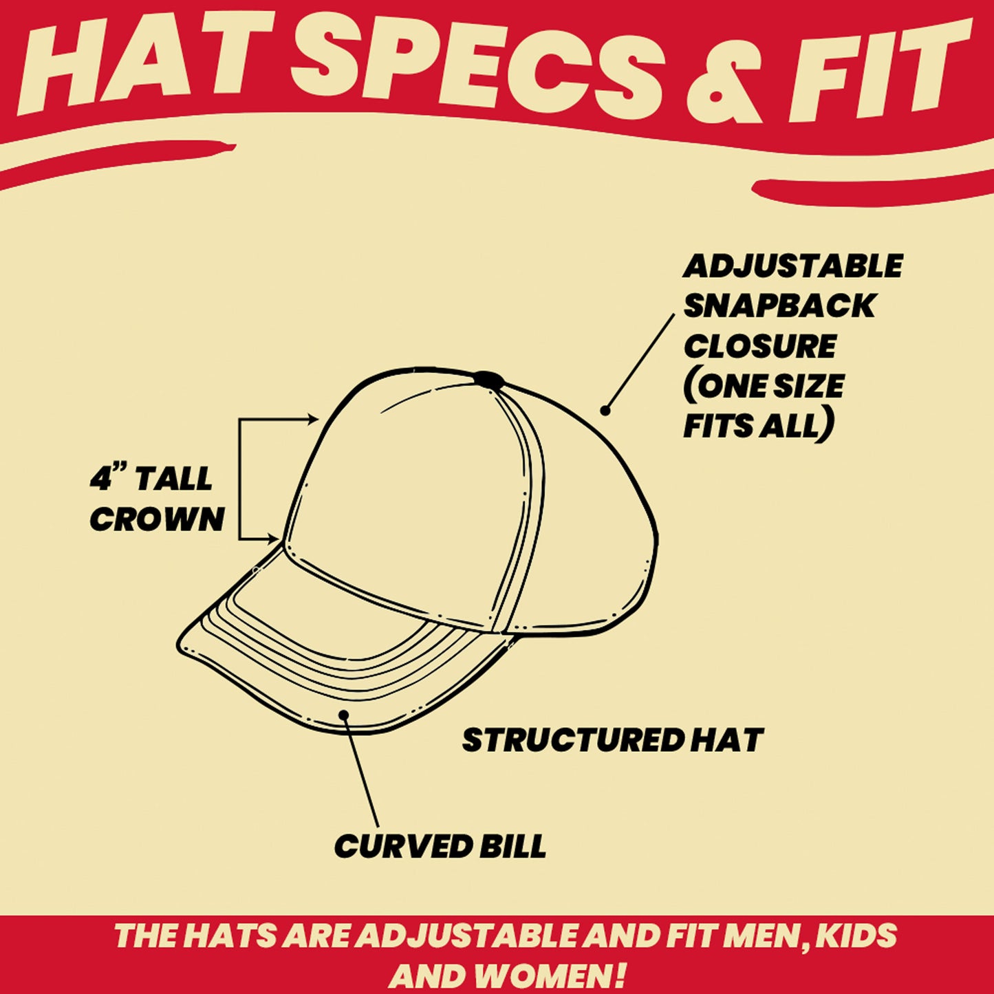 gift for surfer hat with text and logo personalized .Hat is black and structured, 4" crown