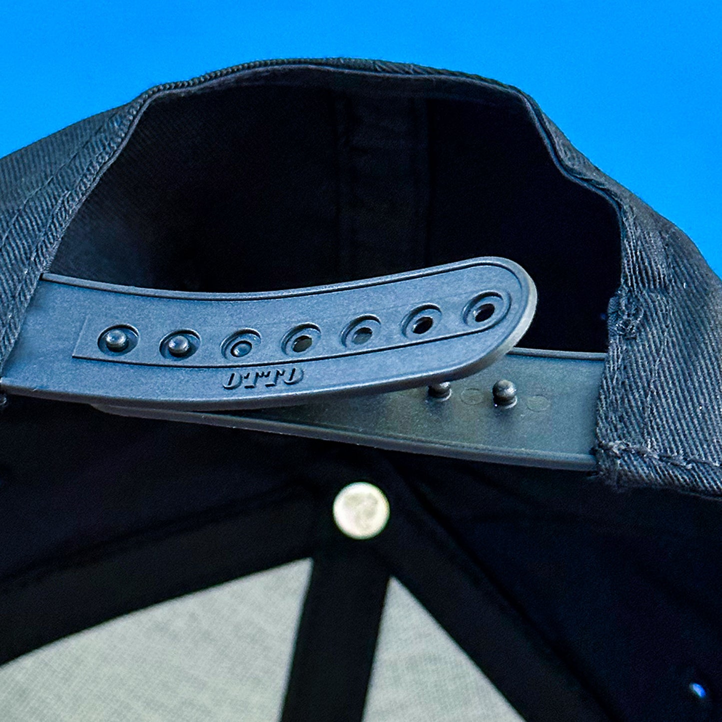 gift for swimmers black hat personalized with your text adjustable back that fits any size