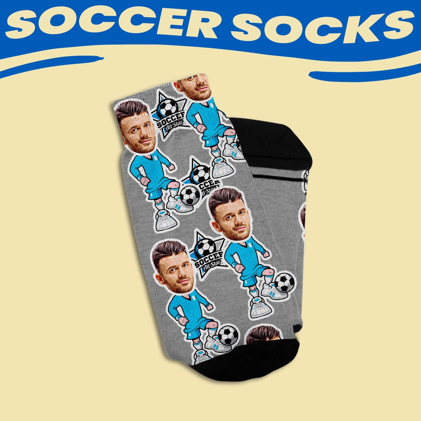personalized soccer gift socks