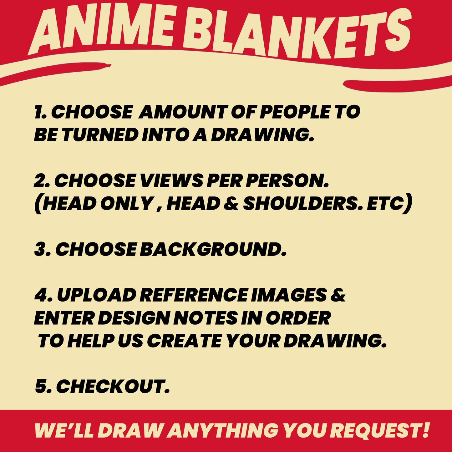 personalized blankets with photos turned to anime