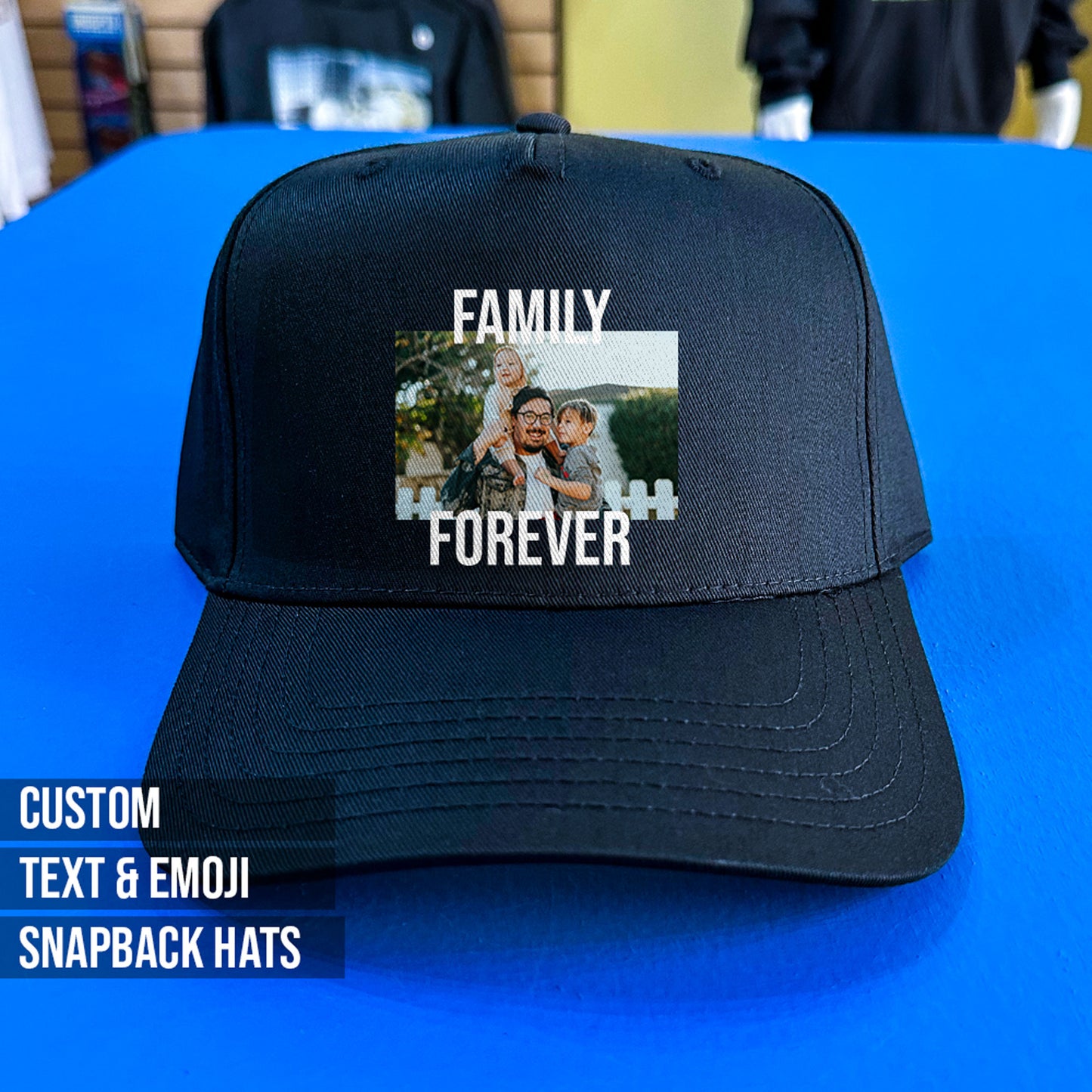personalized dad gift hat with your image and text
