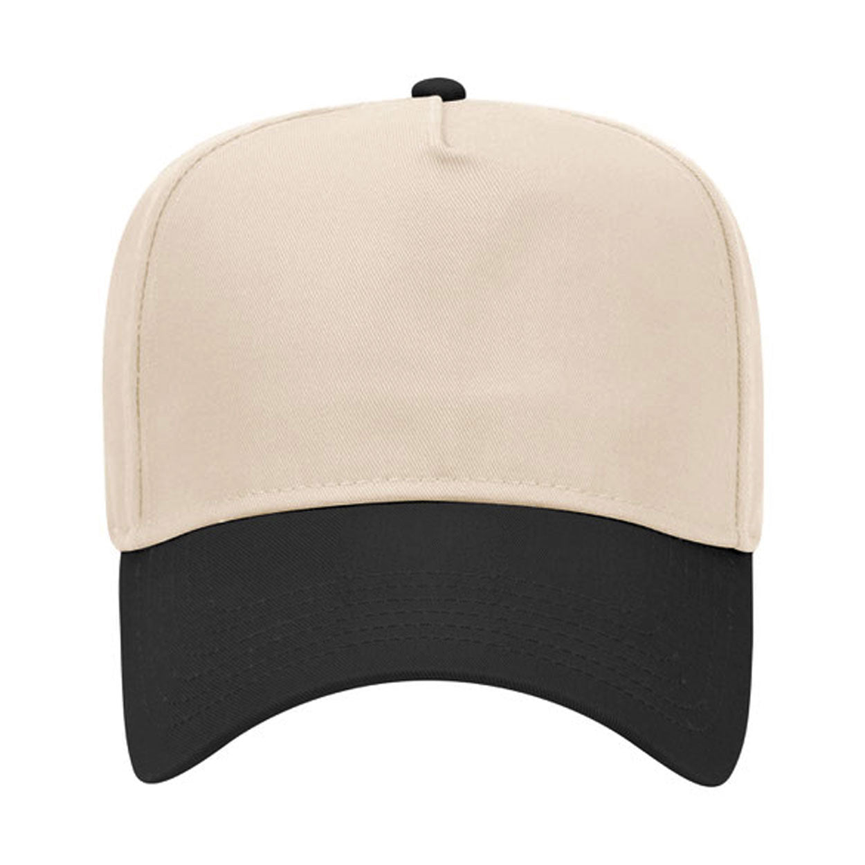 custom snapbacks no minimum with your design in cream and black cheap
