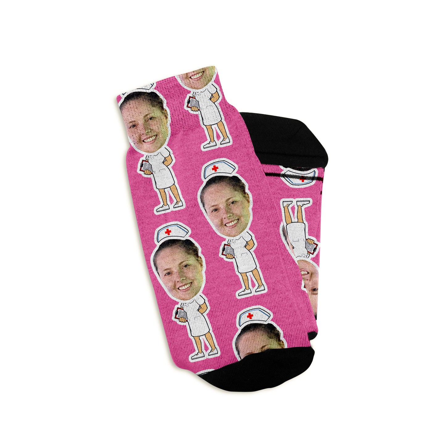 ER Nurse Custom Face Socks