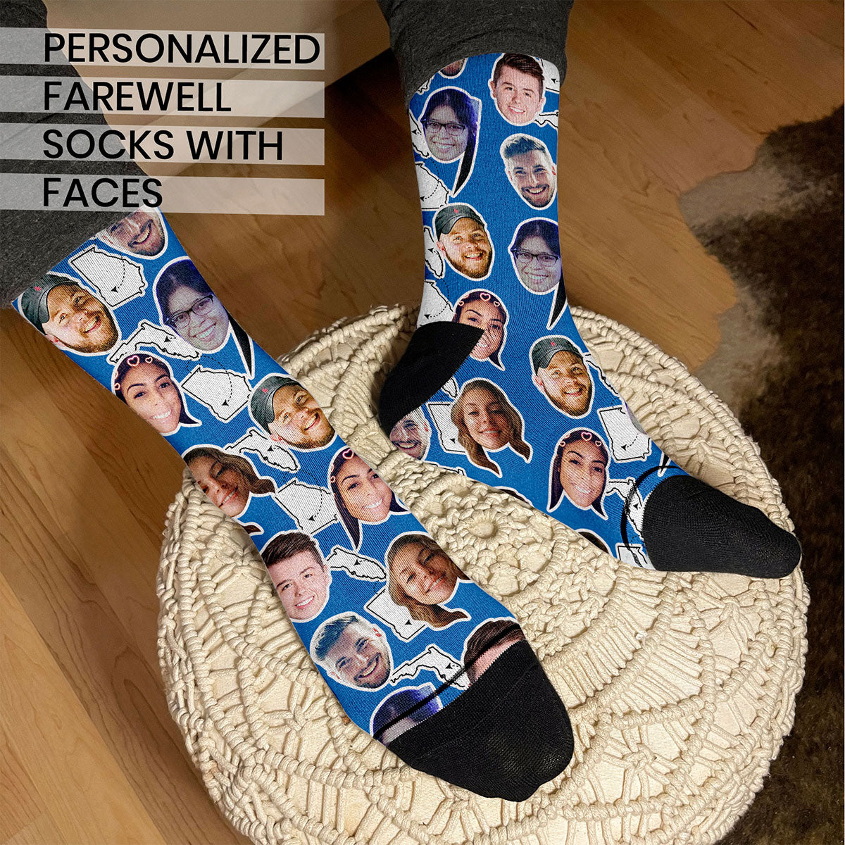 personalized farewell socks