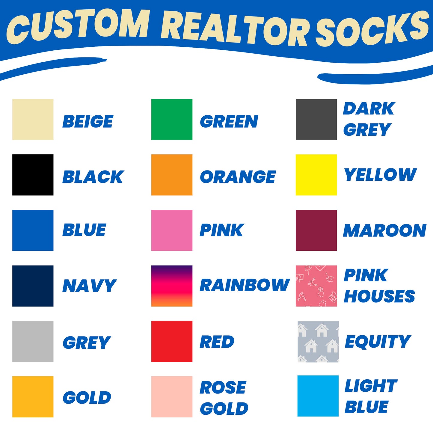 Realtor Gift Custom Face Socks