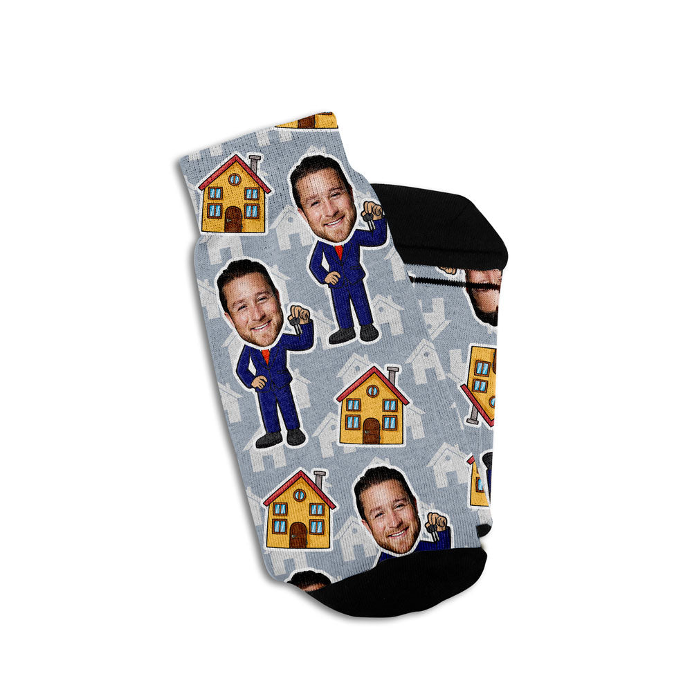 Realtor Gift Custom Face Socks