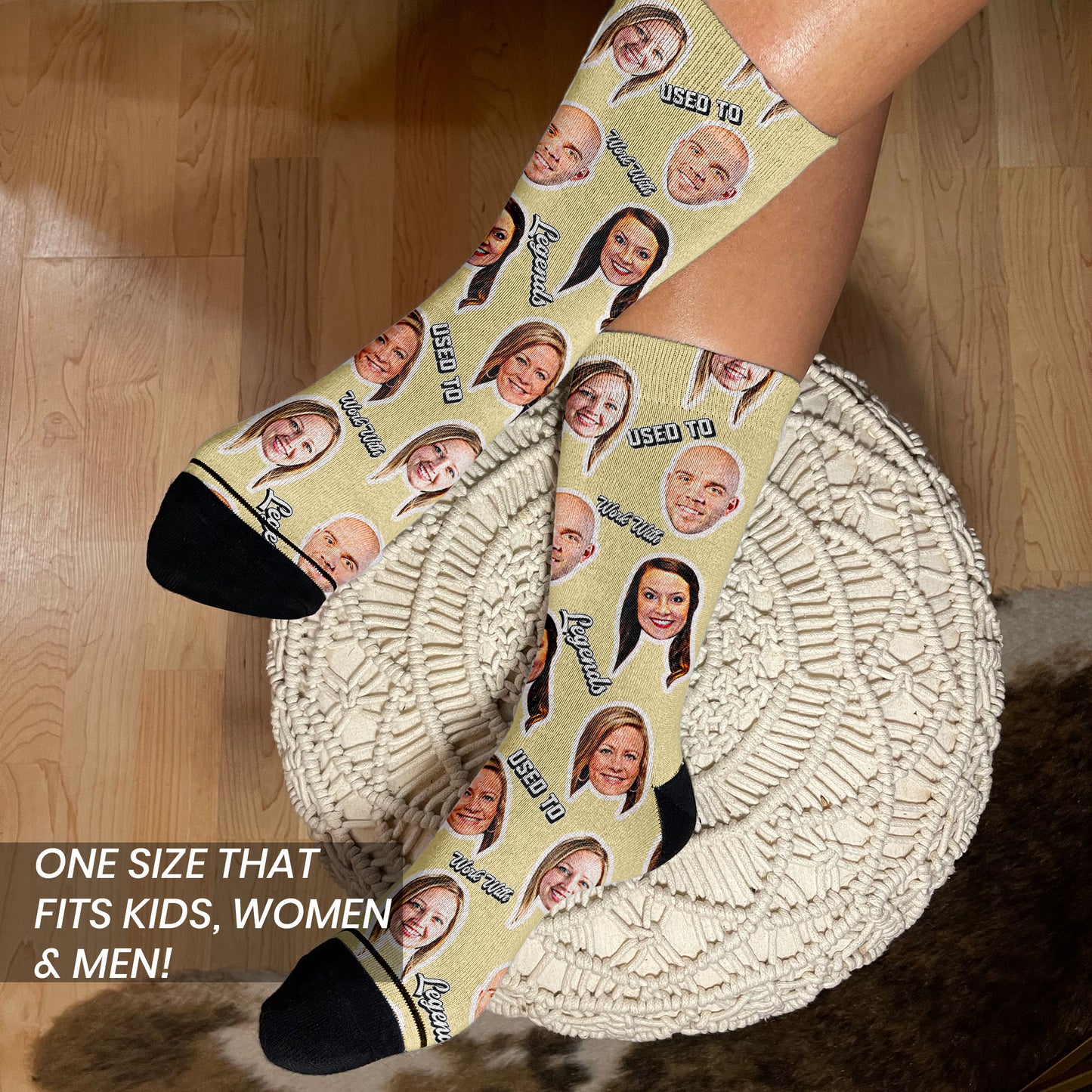 Coworker Leave Gift Custom Face Socks