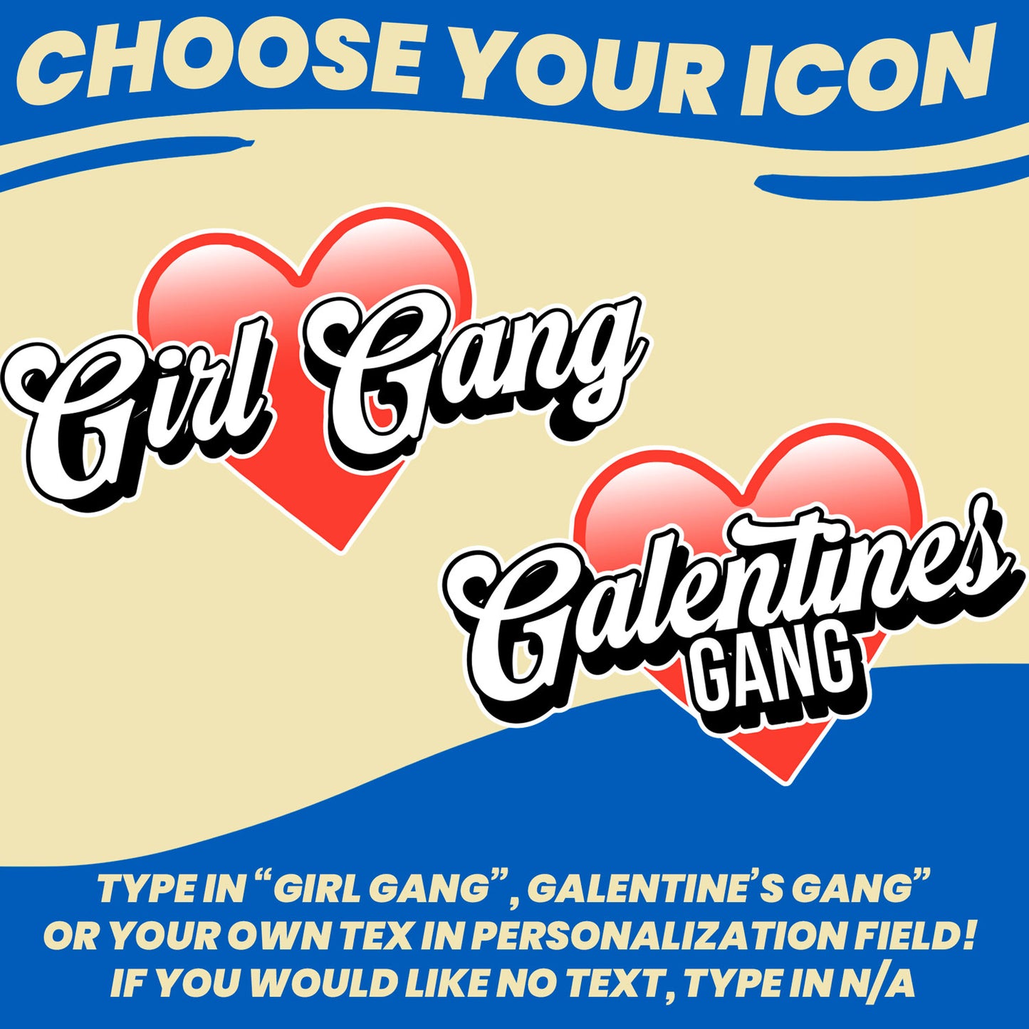 galentine's day gift socks for coworkers girl gang and galentine's gang icons