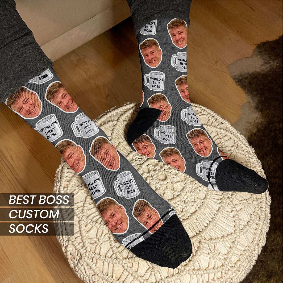 Custom Gift Socks for Boss