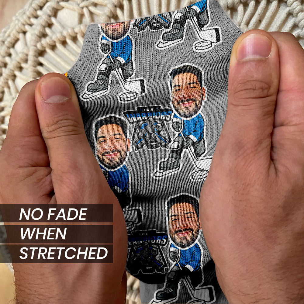 custom hockey gift socks for men hockey team fans nhl