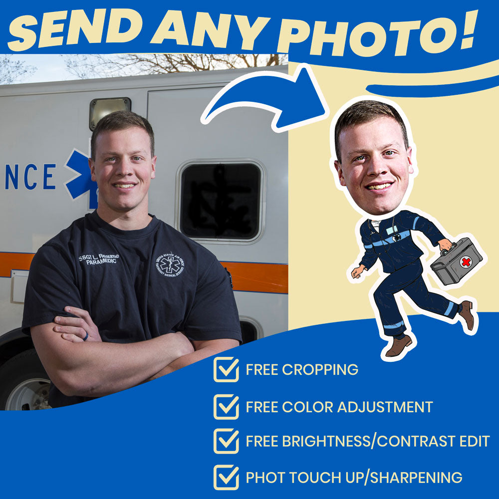 custom face paramedic socks