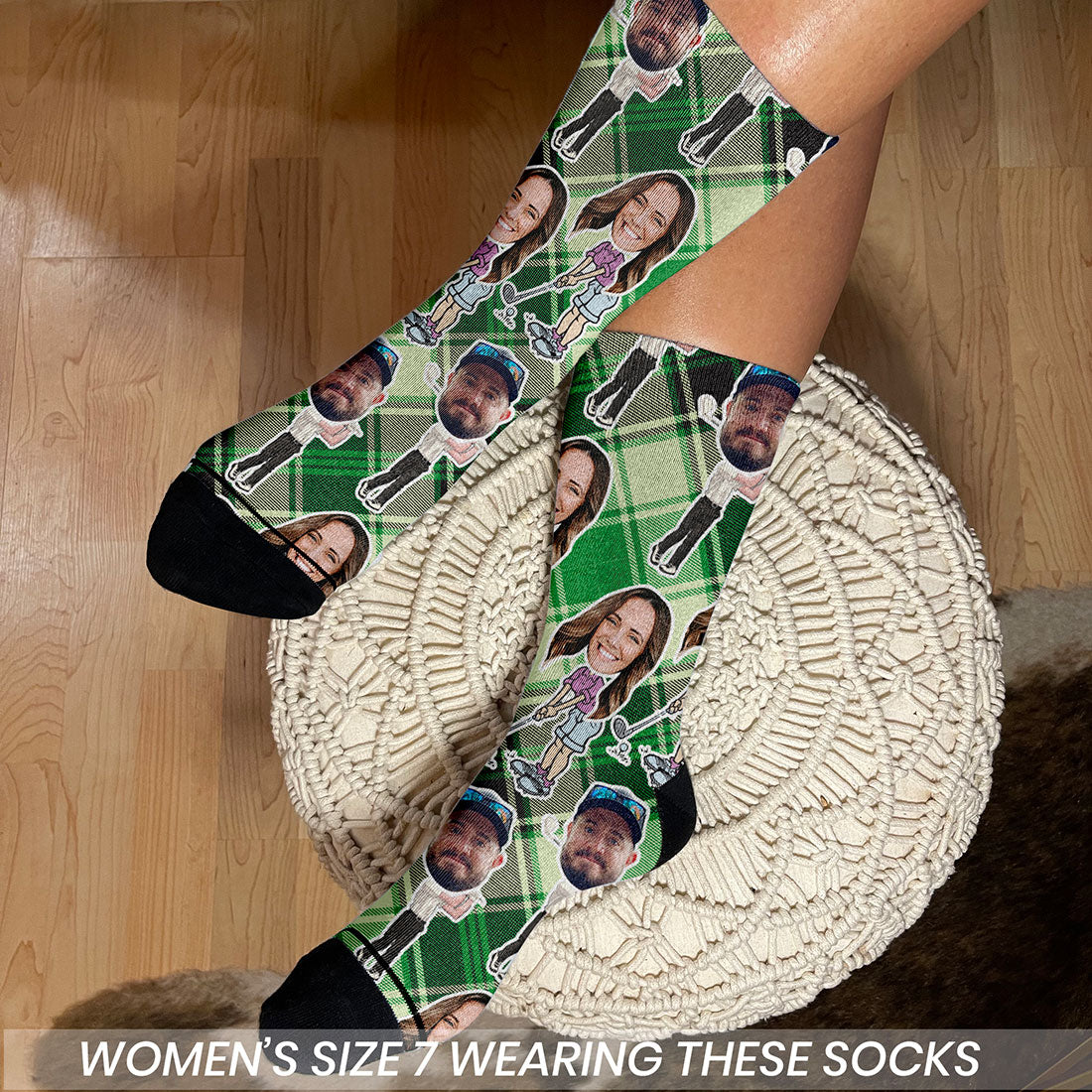 Golf Gift Custom Face Socks
