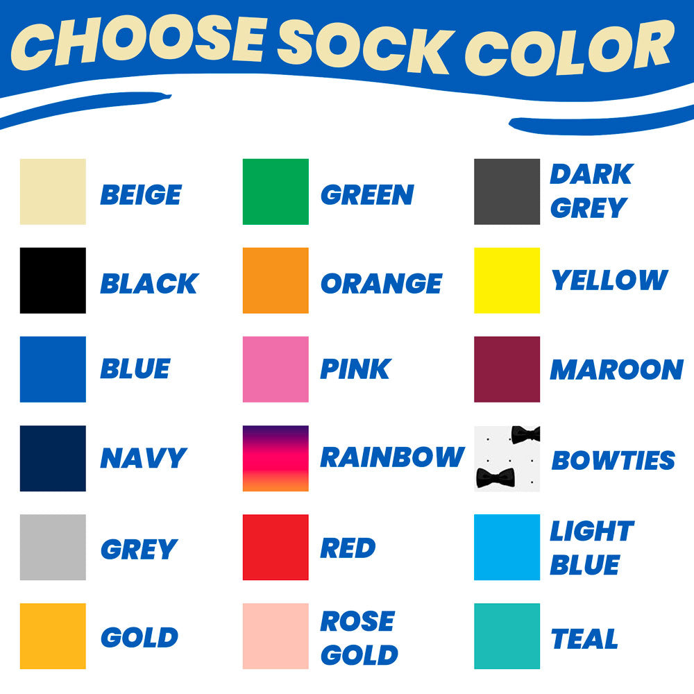 custom face groomsman socks