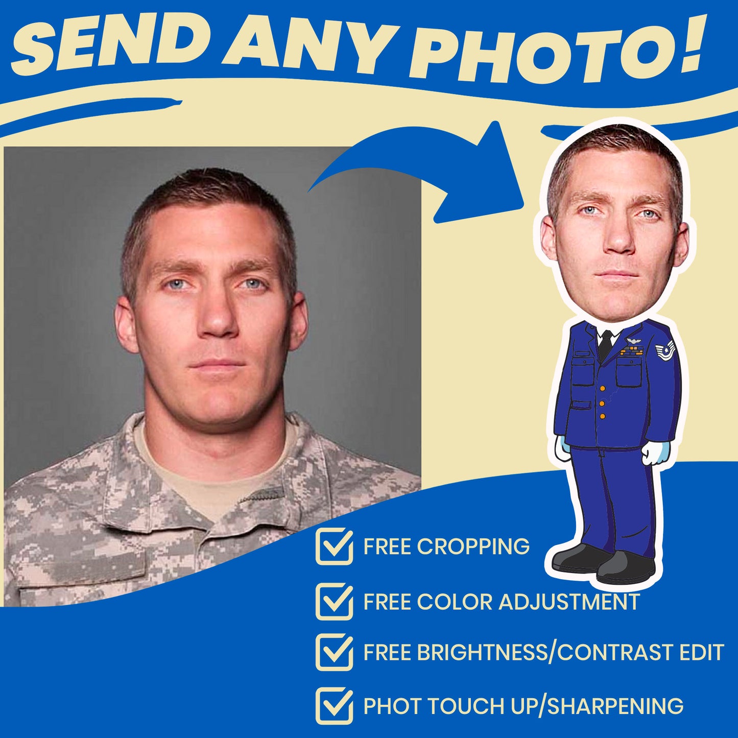 personalized socks for air force soldiers