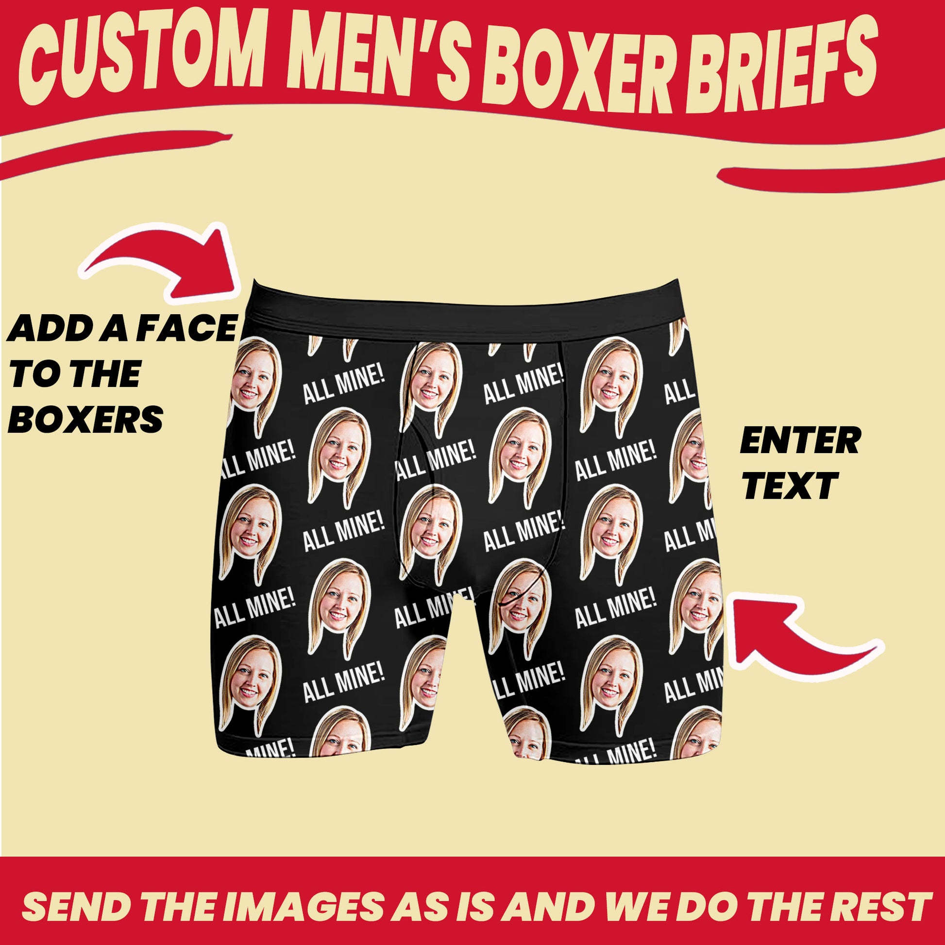 personalized boxer briefs with photos and txt gift boyfriend