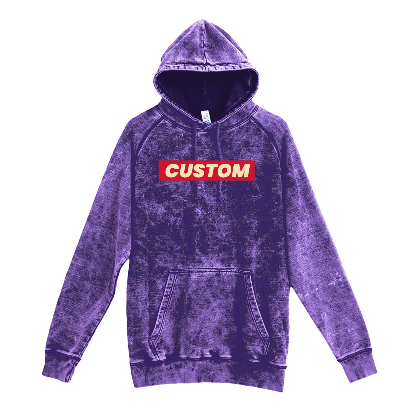 custom vintage hoodies in purple