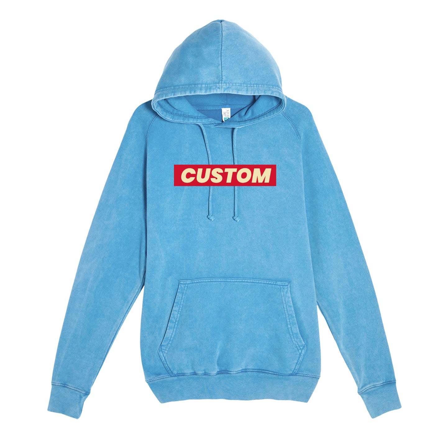 custom vintage hoodies in teal