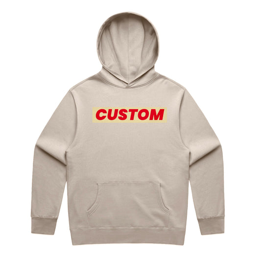 custom printed hoodies in los angeles premium luxury as colour front