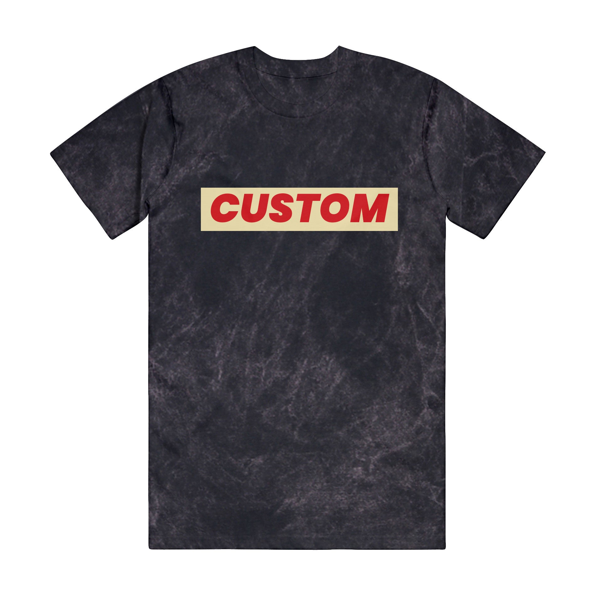 custom short sleeve T-shirt sample no minimums in black cloud