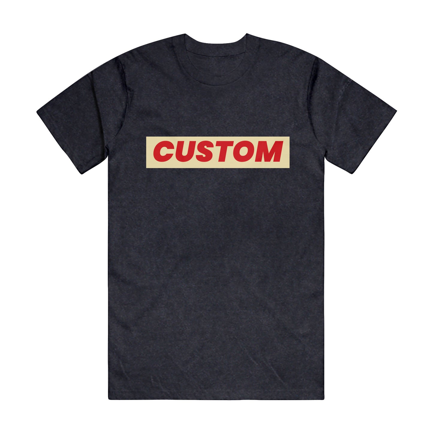 custom short sleeve T-shirt sample no minimums in vintage black