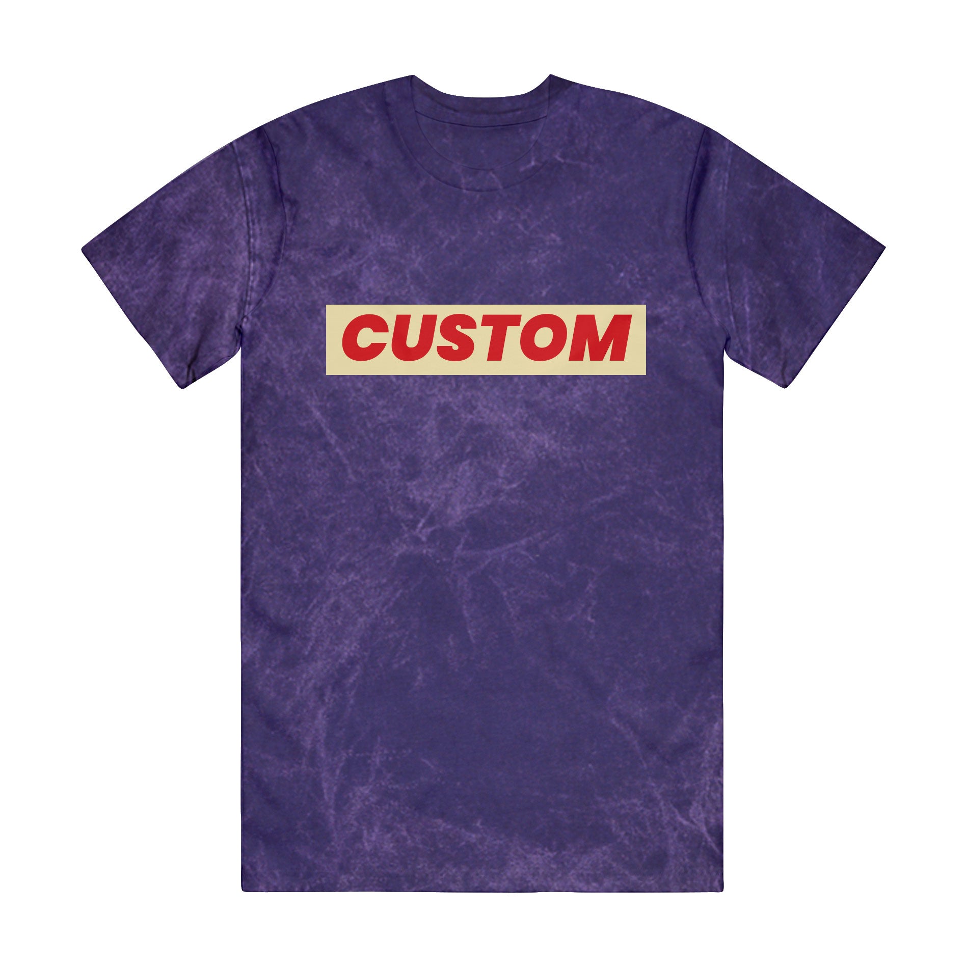 custom short sleeve T-shirt sample no minimums in purple cloud