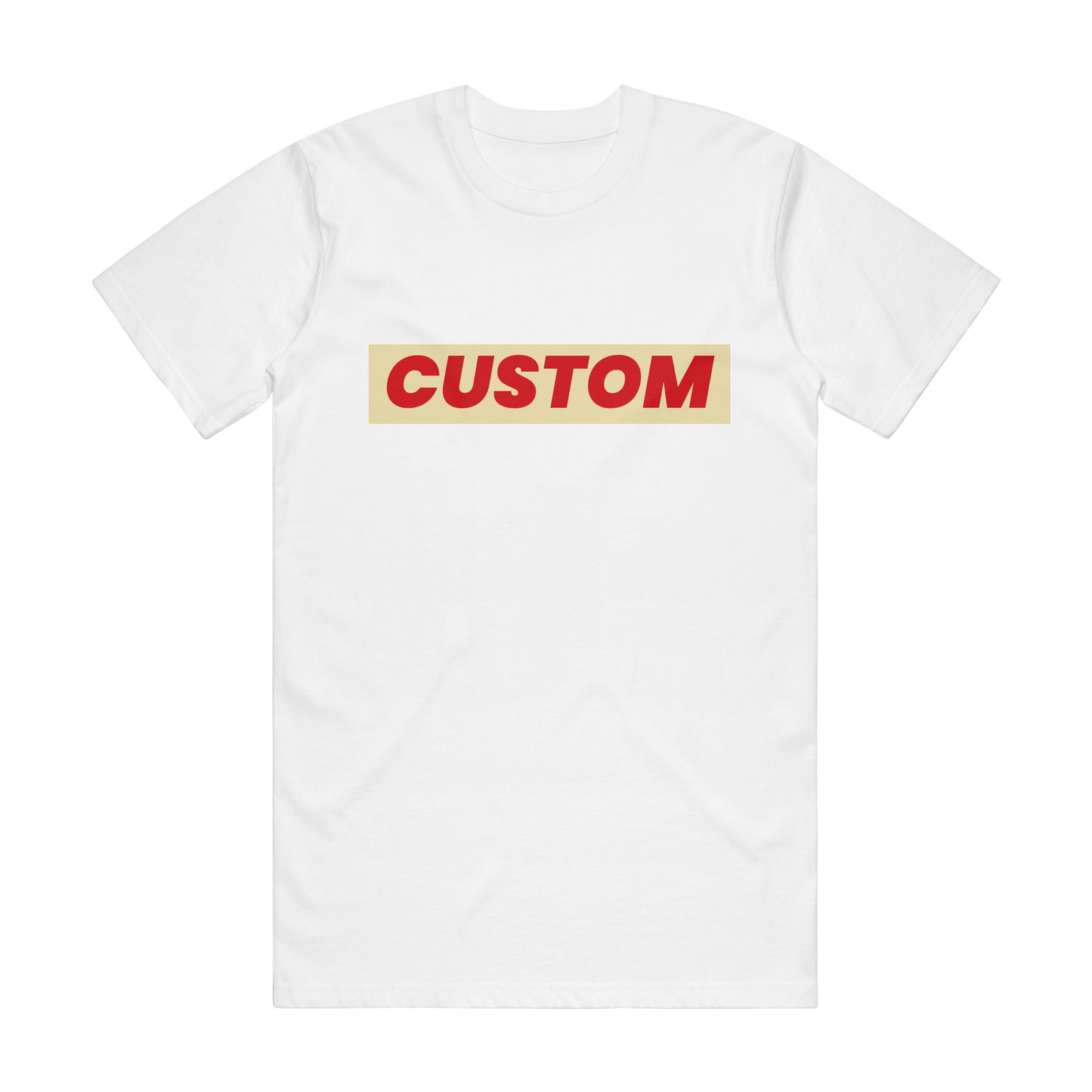 custom short sleeve T-shirt sample no minimums in white