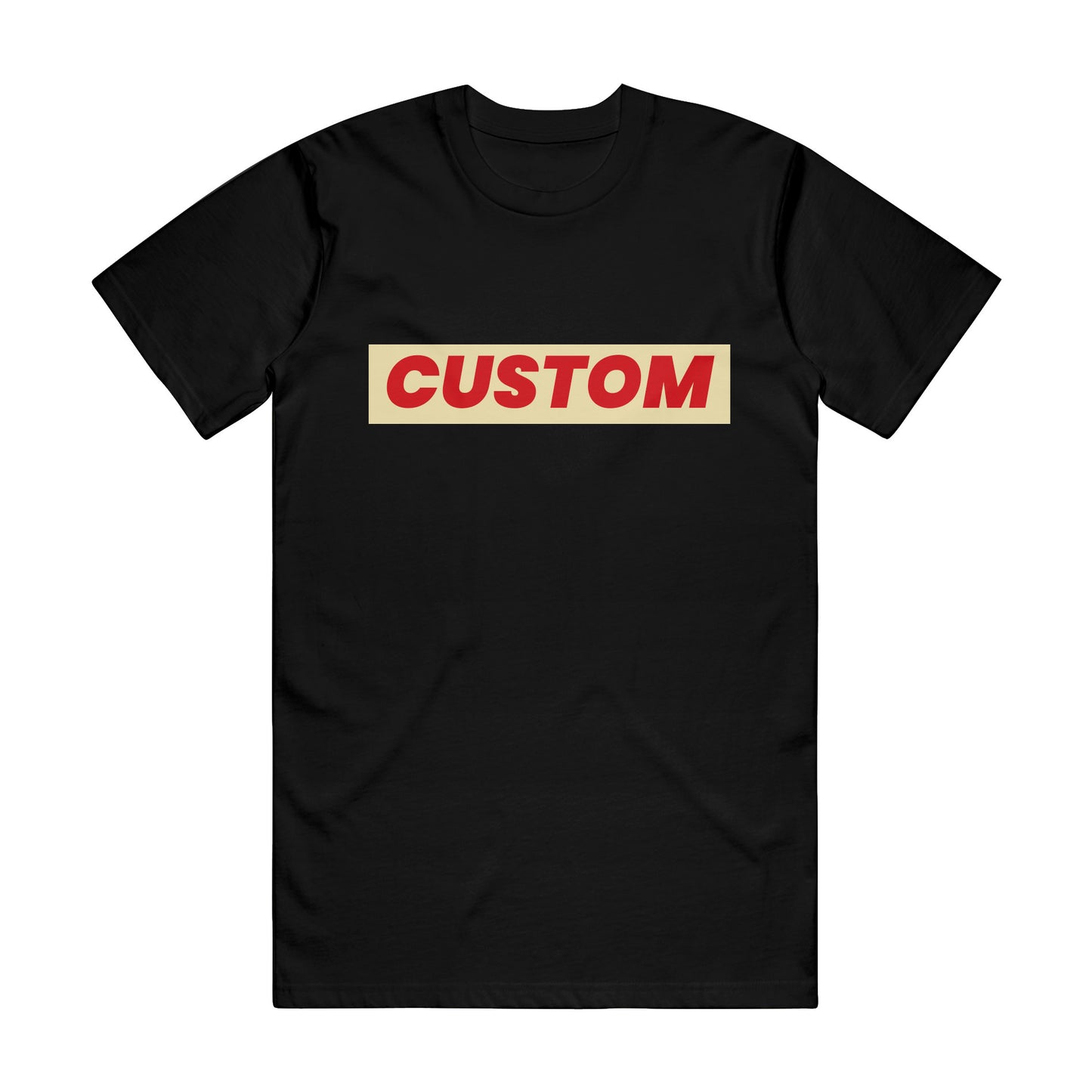 custom short sleeve T-shirt sample no minimums in  black