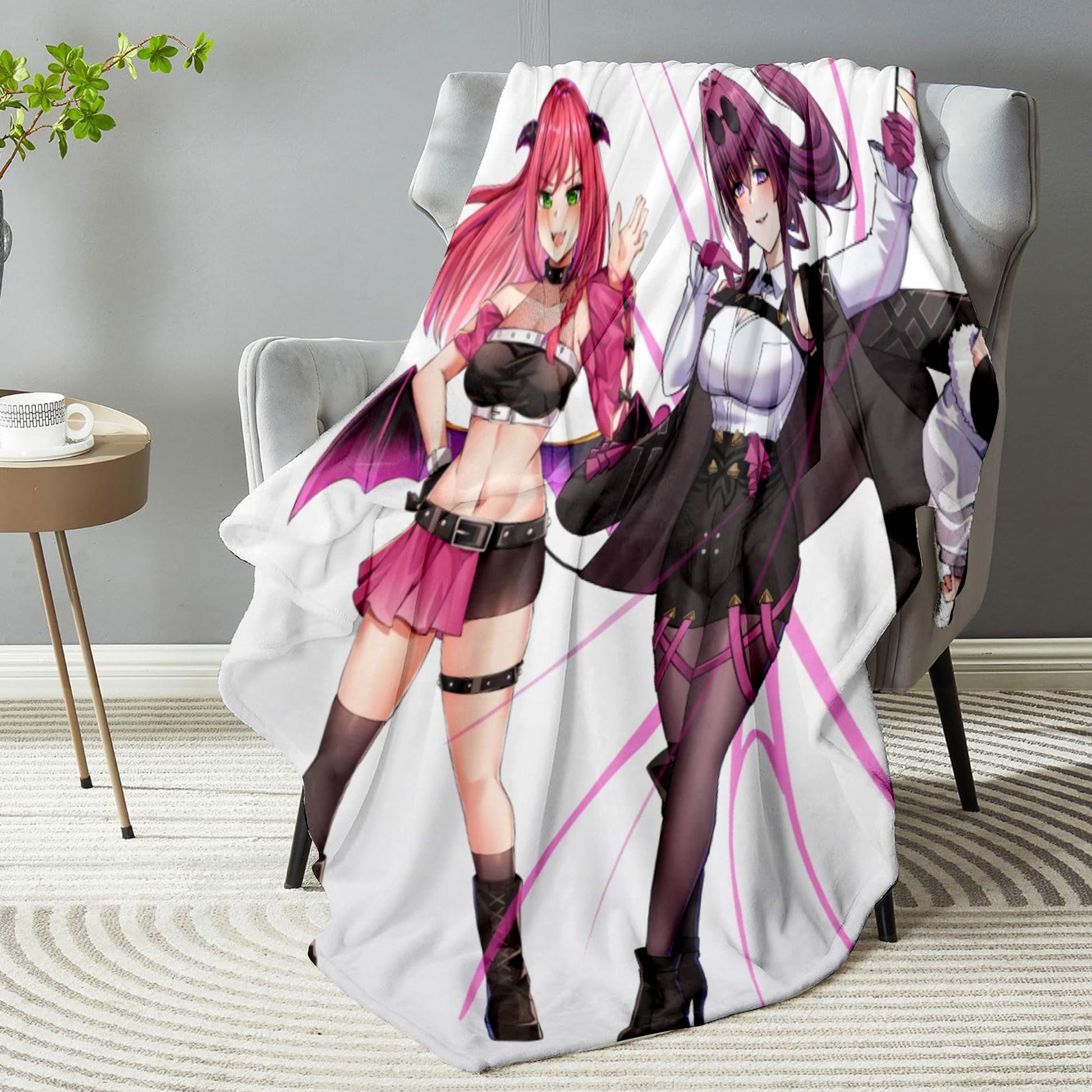 personalized blankets with photos turned to anime