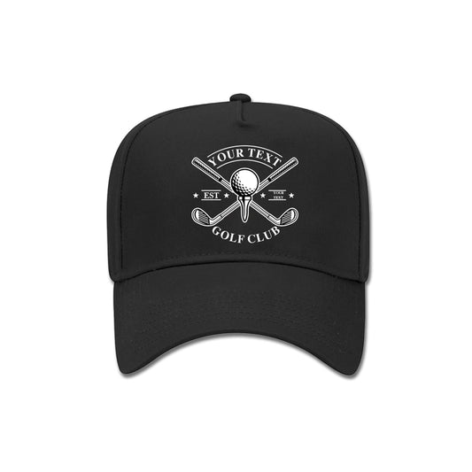personalized gift hat for golf lovers in black