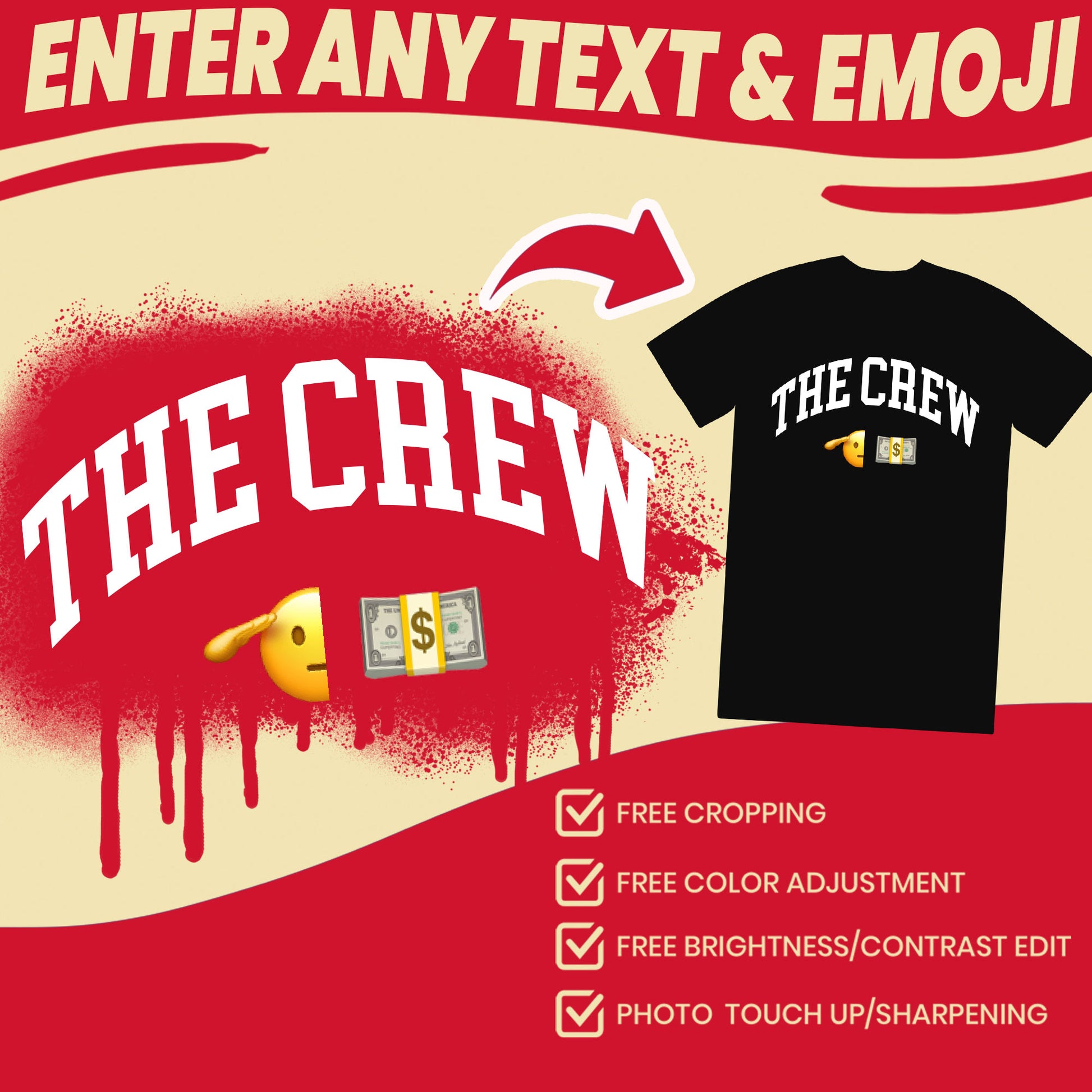custom tshirt with emoji send use any emoji or text