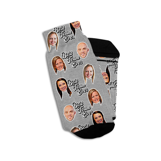 team building personalized gifts socks with faces