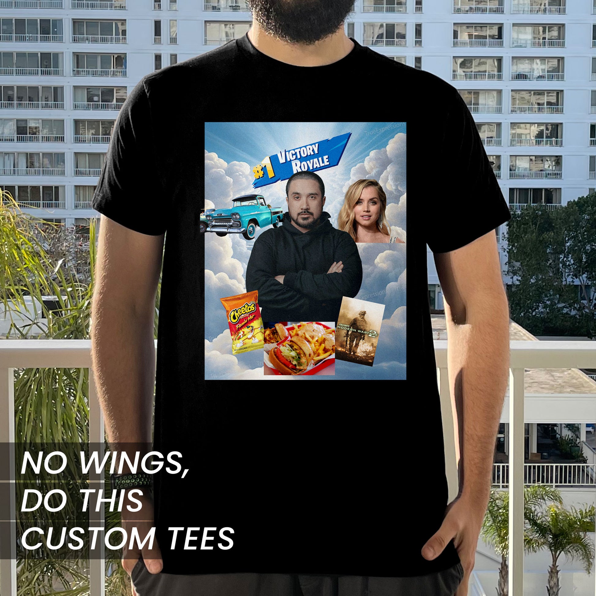 when i die don't photoshop me with wings do this instead custom t-shirt with your image