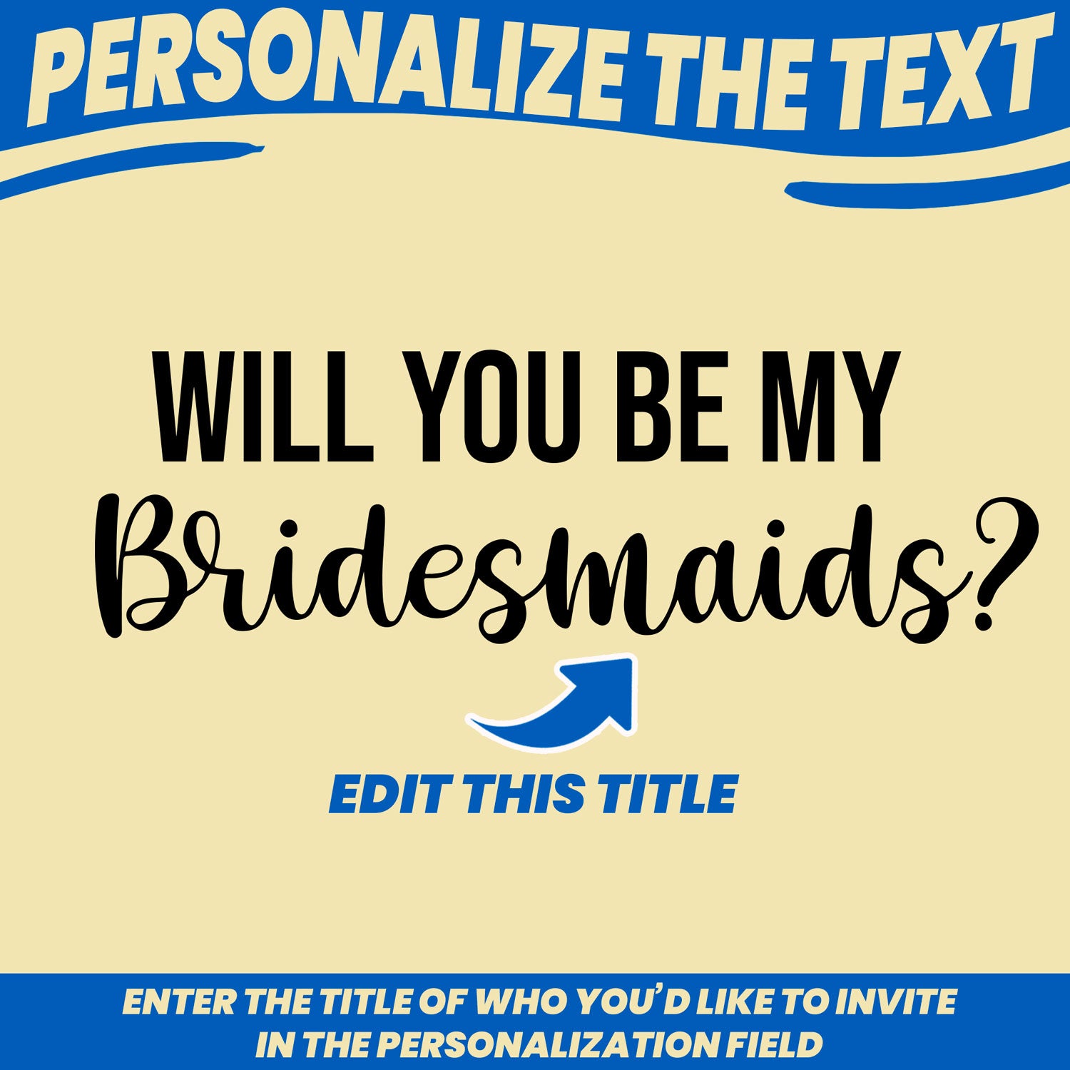 will you be my bridesmaids gift socks personalized with faces editable text to go on socks