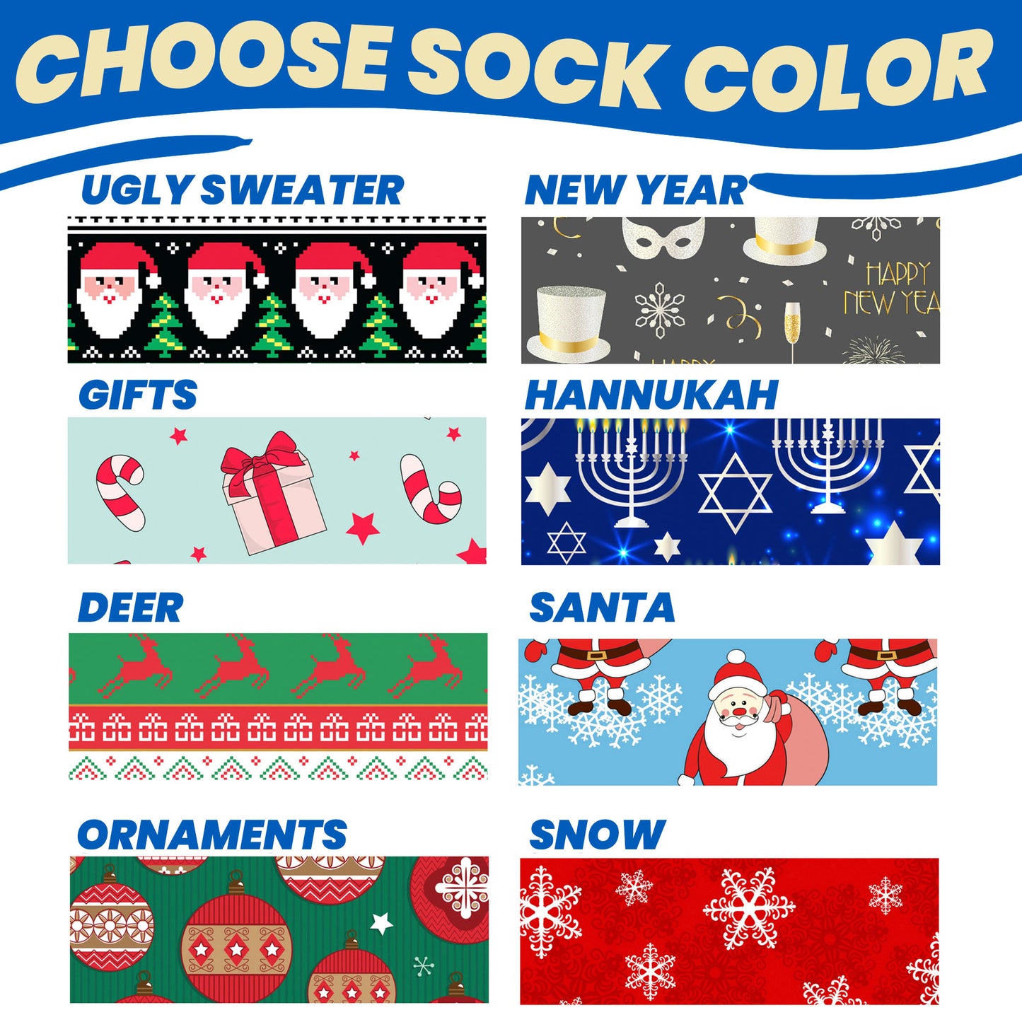 custom christmas socks