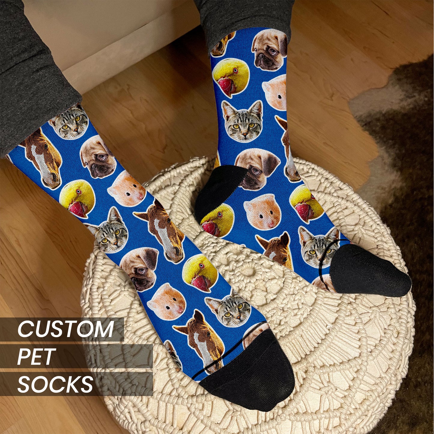 Pet Gift Custom Face Socks