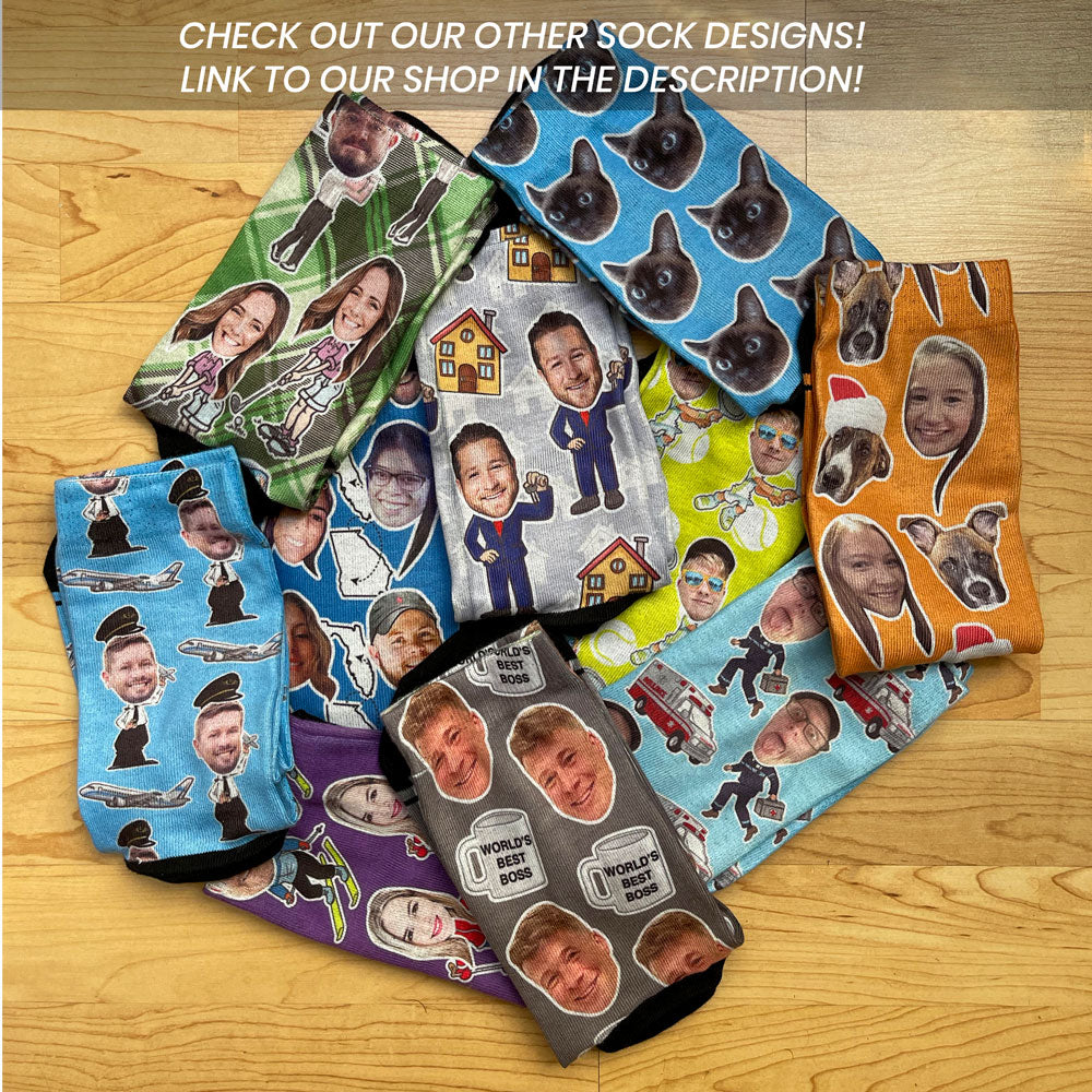 personalized socks with faces