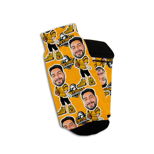 custom football fan socks for men