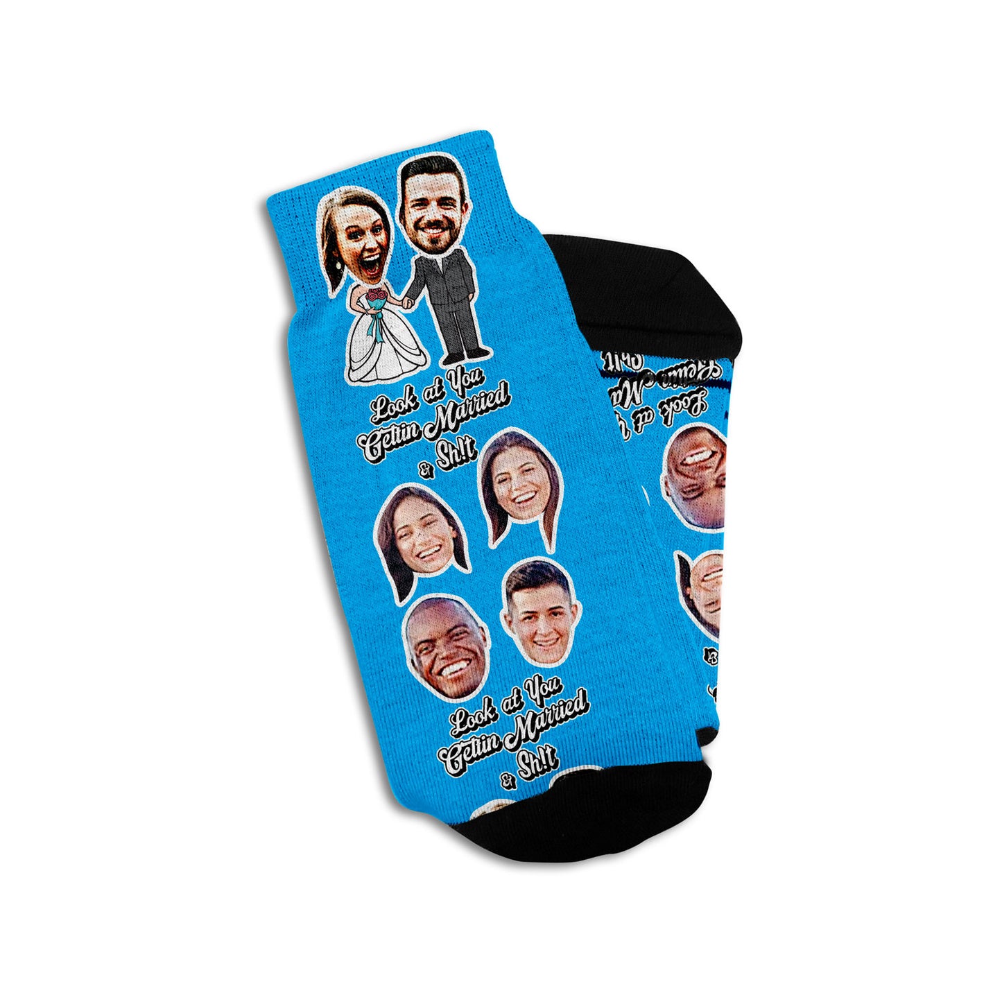 unique wedding gift for couples personalized socks with faces