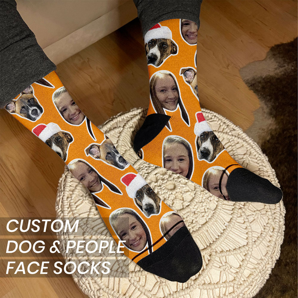 socks with dog faces