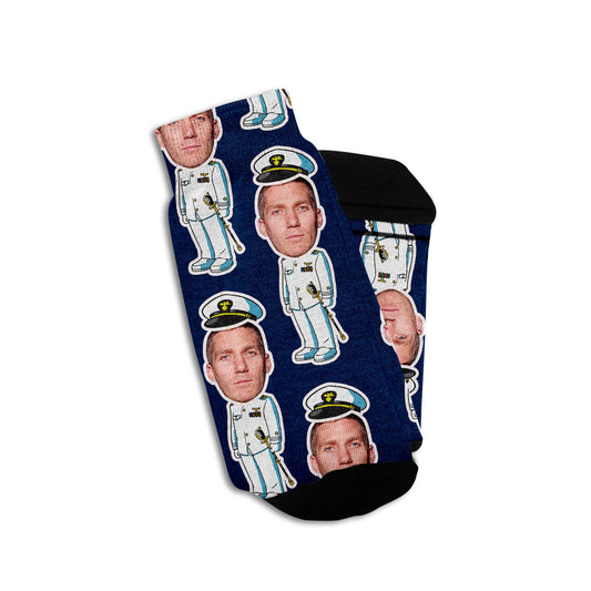 us navy gift socks for men in blue